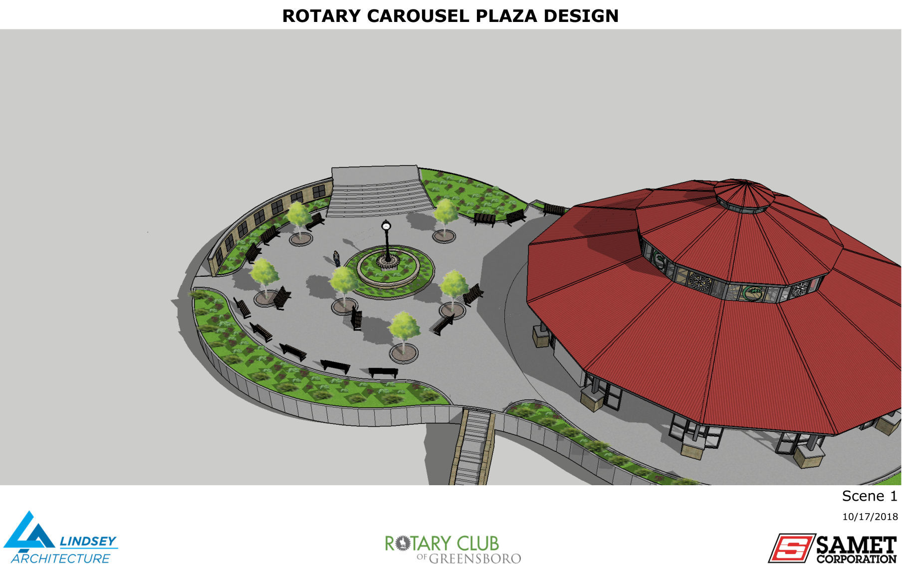 Carousel plaza design